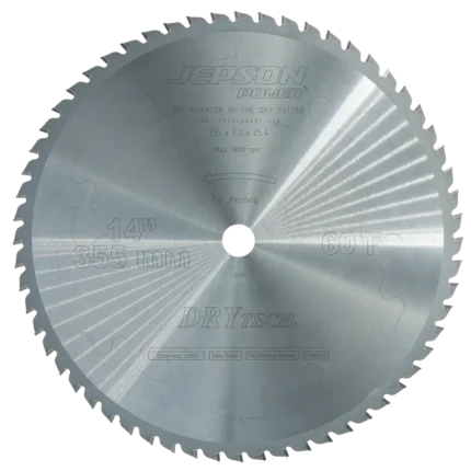 Jepson 600590 – Disco de Corte para Acero Inoxidable Ø 355 mm (14″) 60T - SKU 600590