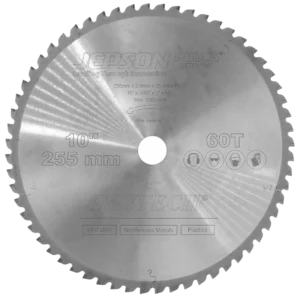 Jepson 600598 – Disco de Corte para Metal Ø 255 mm (10″) 60T - SKU 600598