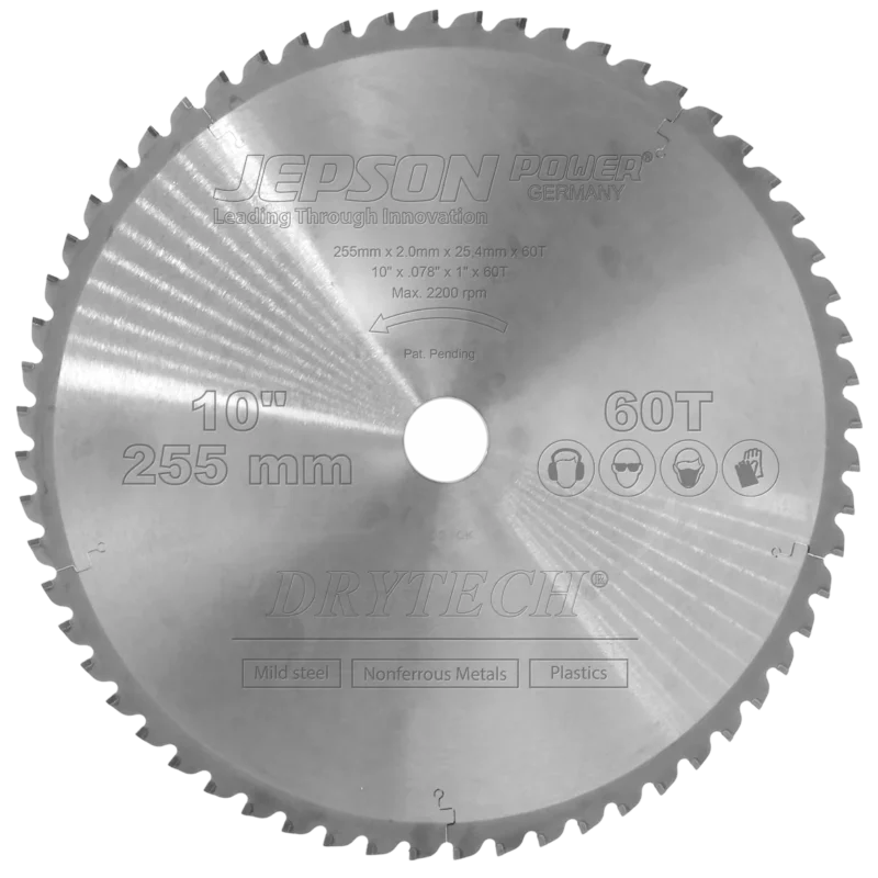 Jepson 600598 – Disco de Corte para Metal Ø 255 mm (10″) 60T - SKU 600598