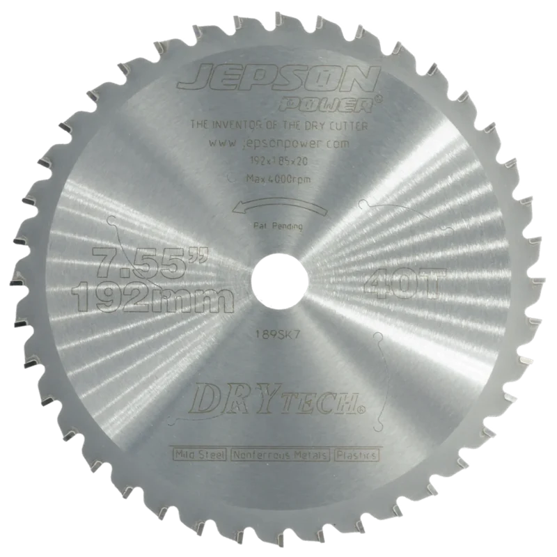 Jepson 719240 – Disco de Corte para Metal Ø 192 mm (7 5/8″) 40T - SKU 719240