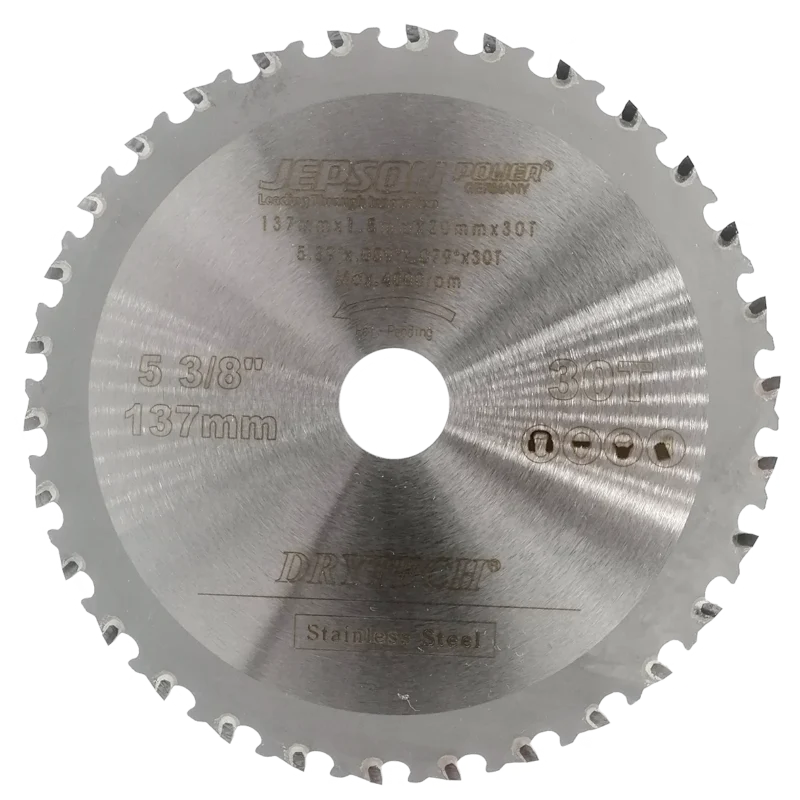 Jepson 72113730I – Disco de Corte para Acero Inoxidable Ø 137 mm (5 3/8″) 30T - SKU 72113730I