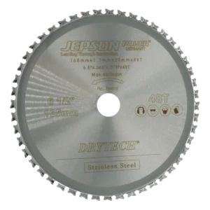 Jepson 72116548I – Disco de Corte para Acero Inoxidable Ø 165 mm (6 1/2″) 48T - SKU 72116548I