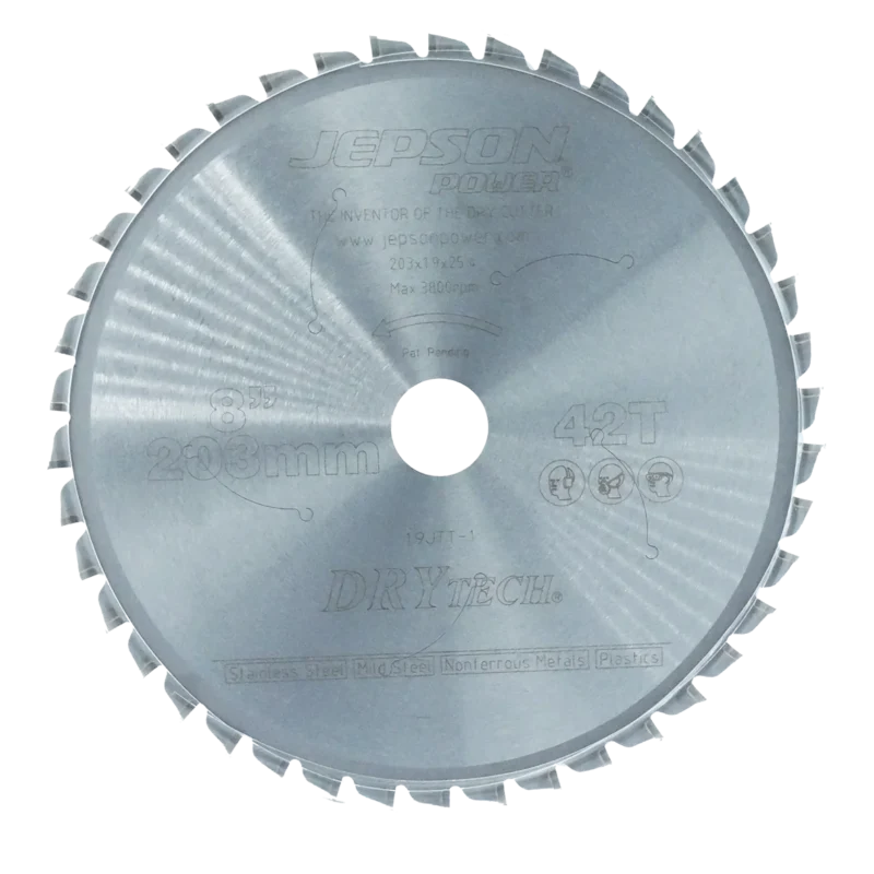 Jepson 72120342I – Disco de Corte para Acero Inoxidable Ø 203 mm (8″) 42T - SKU 72120342I