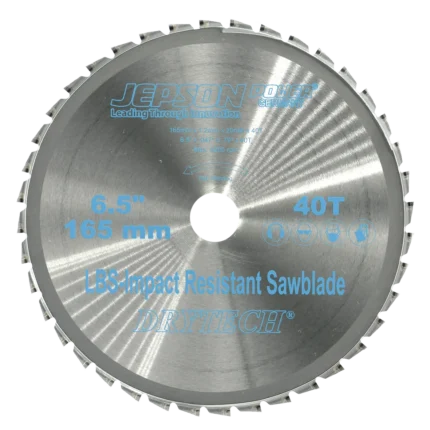 Jepson 72216540M – Disco de Corte para Metal Ø 165 mm (6 1/2″) 40T LBS - SKU 72216540M
