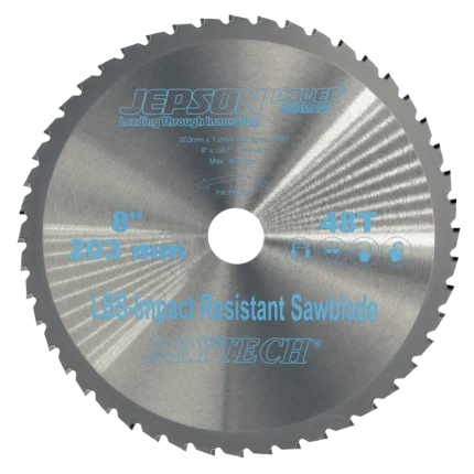 Jepson 72220348 – Disco de Corte para Metal Ø 203 mm (8″) 48T LBS - SKU 72220348