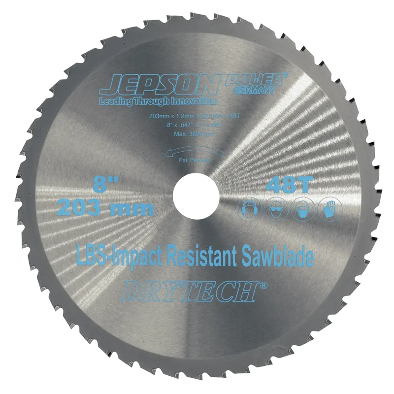 Jepson 72220348 – Disco de Corte para Metal Ø 203 mm (8″) 48T LBS - SKU 72220348