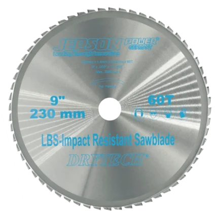 Jepson 72223060 – Disco de Corte para Metal Ø 230 mm (9″) 60T LBS - SKU 72223060
