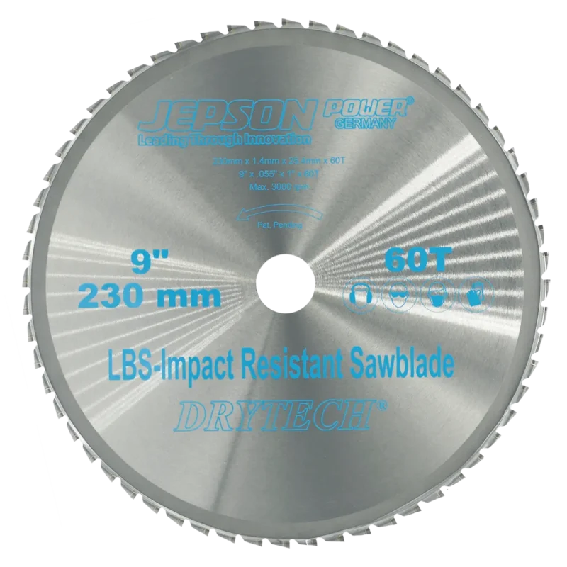 Jepson 72223060 – Disco de Corte para Metal Ø 230 mm (9″) 60T LBS - SKU 72223060