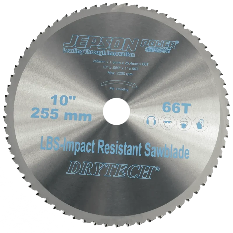 Jepson 72225566 – Disco de Corte para Metal Ø 255 mm (10″) 66T LBS - SKU 72225566